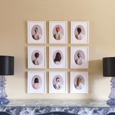 Tara Bogart and the pieces are from her series titled "A Modern Hair Study”. 