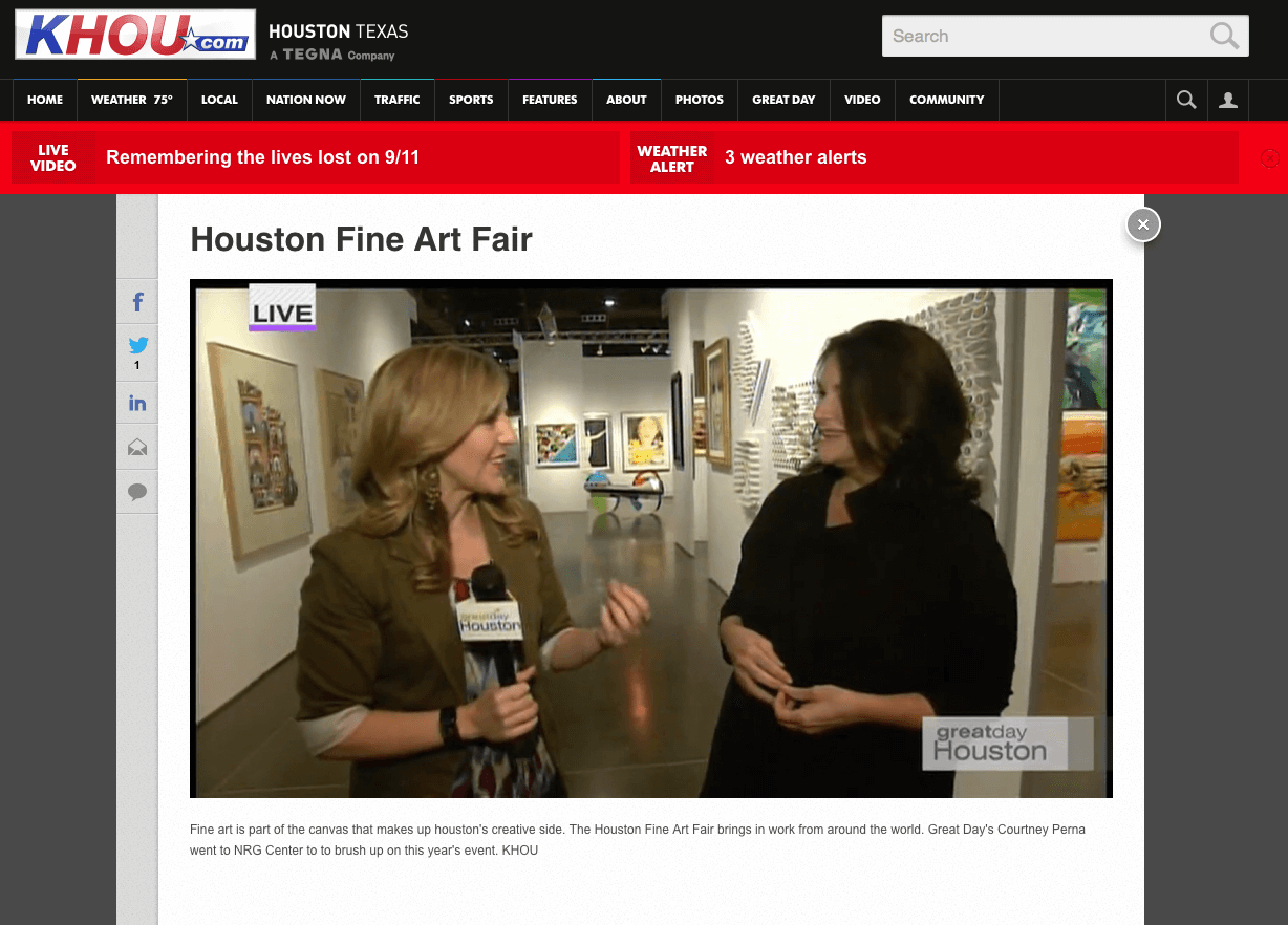 Lea Weingarten interviewed on KHOU Great Day Houston with Courtney Perna