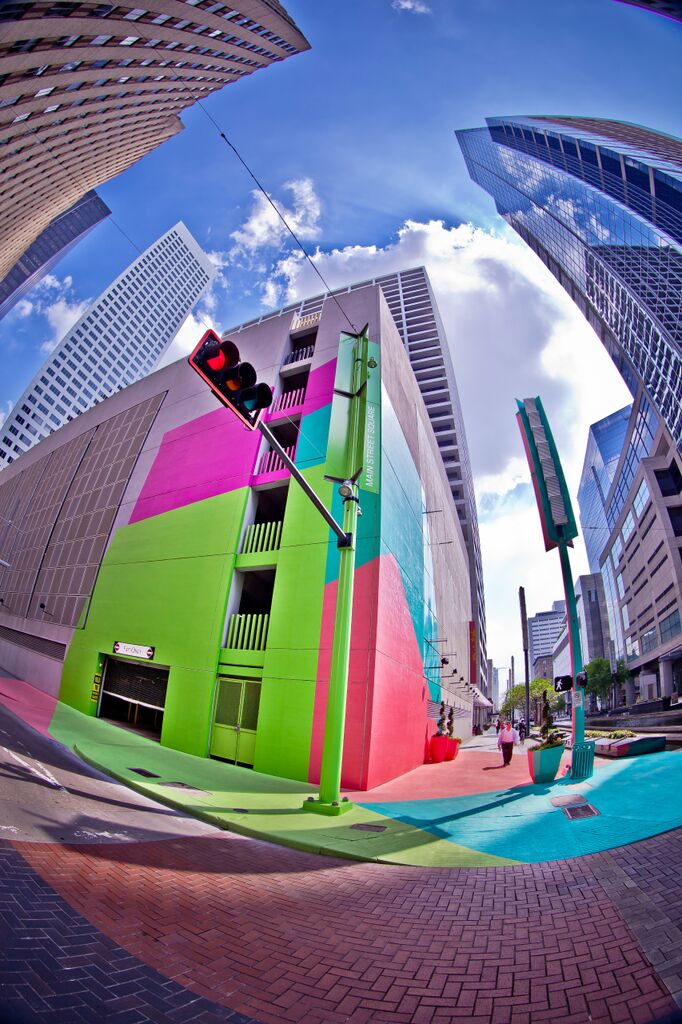 Color Jam Houston, Jessica Stockholder, Art Blocks Houston, Photo by Morris Malakoff