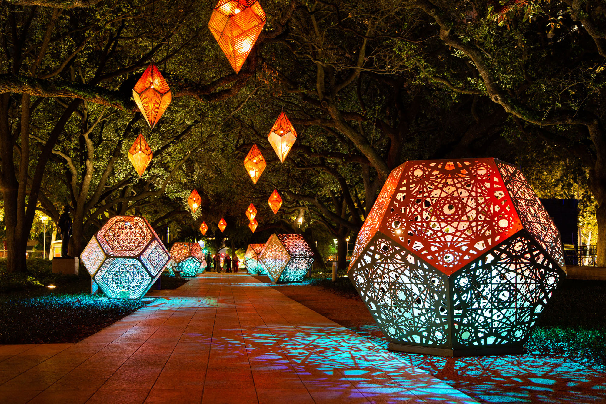 Mosaic of Light by HYBYCOZO at Discovery Green | Weingarten Art